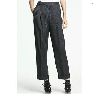 J Brand Asawa Snakeskin Brocade Pants High Rise Cropped 4 Quite Luxury